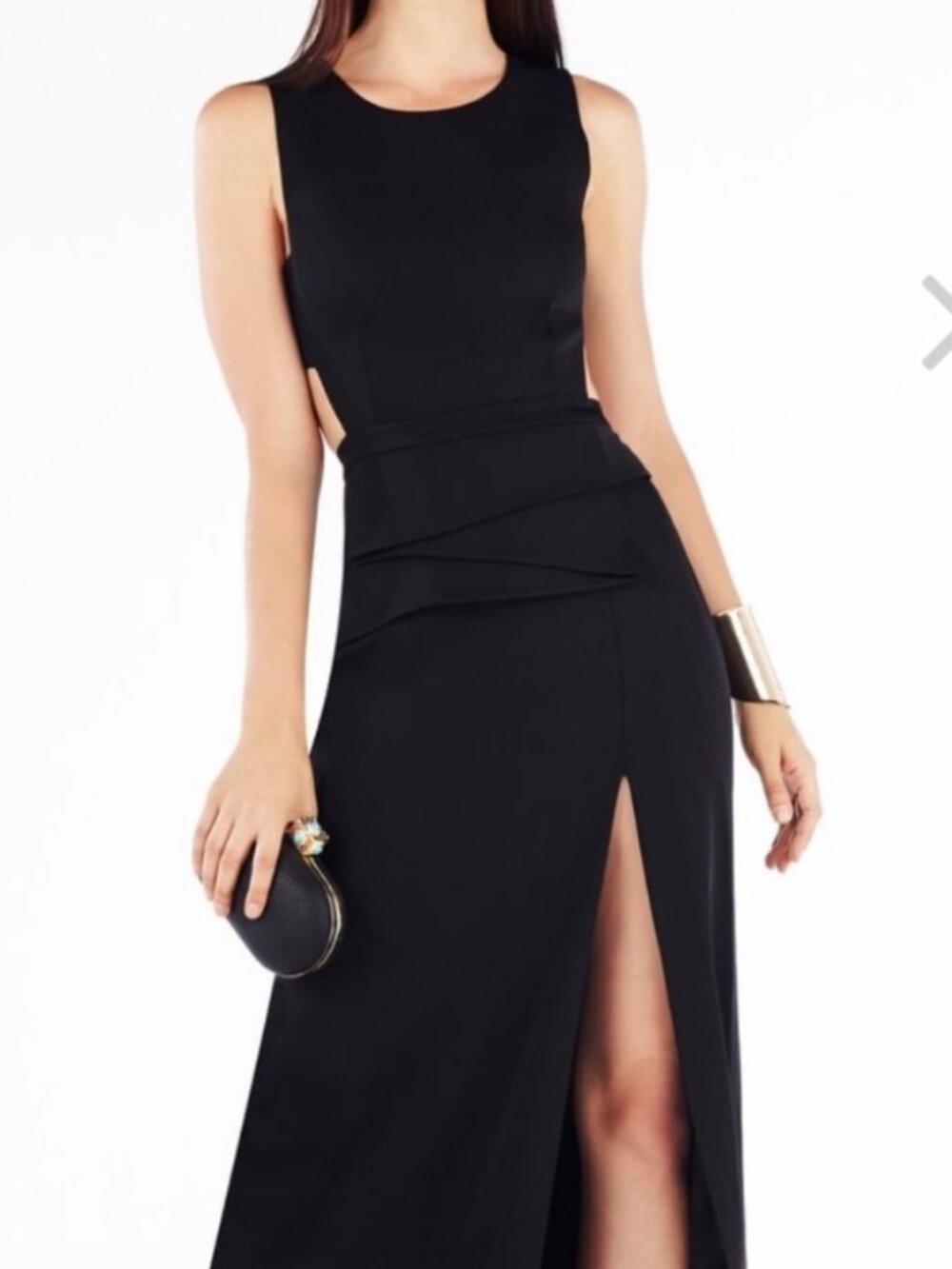BCBGMAXAZRIA Kiara Evening Gown Size 10 Formal Black Tie Prom Wedding